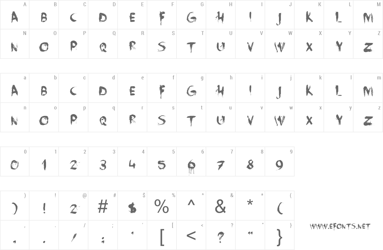 Font Face Your Fears preview